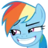 Telegram emojisi «Rainbow Dash MLP» 😁