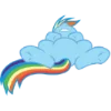 Эмодзи Rainbow Dash MLP 😴