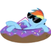 Rainbow Dash MLP emoji 😎