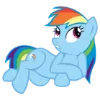 Rainbow Dash MLP emoji 😁