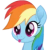Rainbow Dash MLP emoji 💋