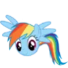 Telegram emojisi «Rainbow Dash MLP» ⛅️