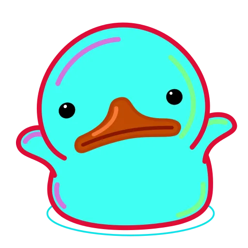 Rainbow Duck emoji 🤷‍♂