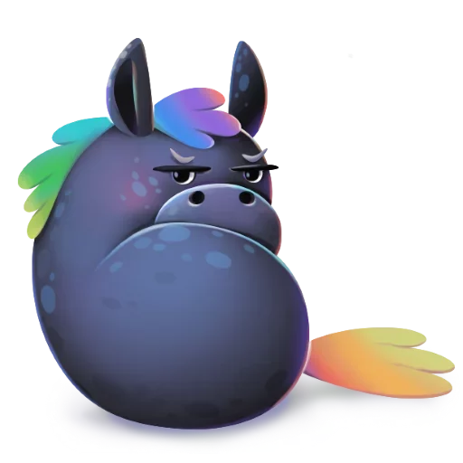 Rainbow emoji 🦄