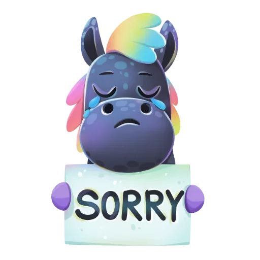 Telegram Sticker «Rainbow» 🦄