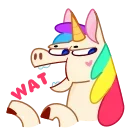 Rainbow Unicorn emoji 🤪