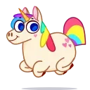 Емодзі Rainbow Unicorn 😞