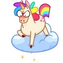 Rainbow Unicorn stiker 😙