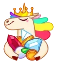 Rainbow Unicorn emoji 😙