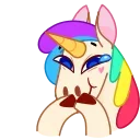 Rainbow Unicorn stiker 😙