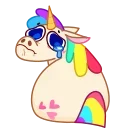Емодзі Rainbow Unicorn 😋
