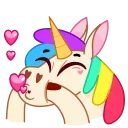 Rainbow Unicorn emoji 😏