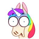 Rainbow Unicorn stiker 🥳
