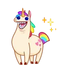 Емодзі Rainbow Unicorn 😙
