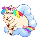 Rainbow Unicorn stiker ☺️