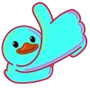 Telegram emoji Rainbow Utya
