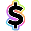 Rainbow emoji 💲