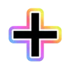 Rainbow emoji ➕