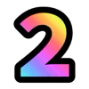Rainbow 2 emoji 2️⃣
