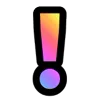 Rainbow 2 emoji ❕