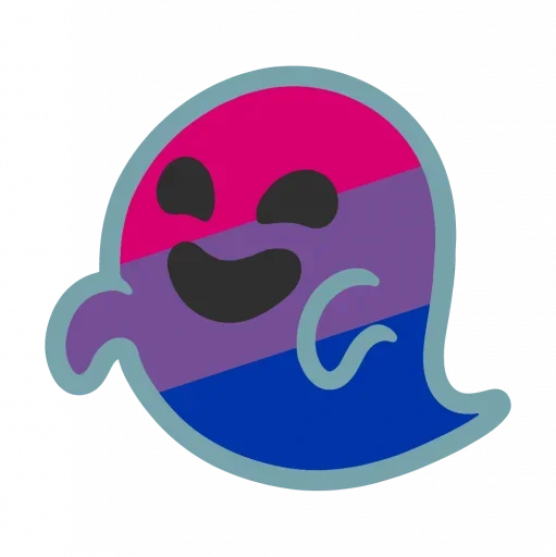 Rainbow ghost emoji 😚