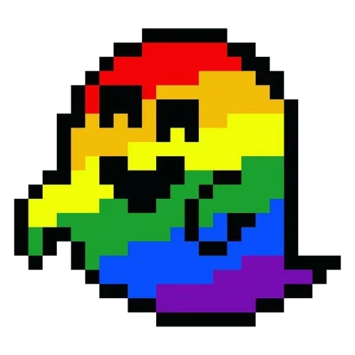 Емодзі Rainbow ghost 🤨