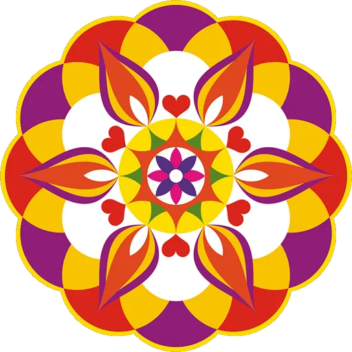 Rangoli ਰੰਗੋਲੀ emoji 🎨