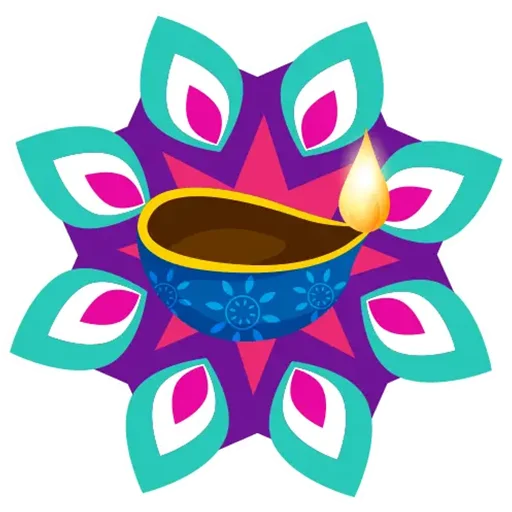 Rangoli ਰੰਗੋਲੀ emoji 🪔