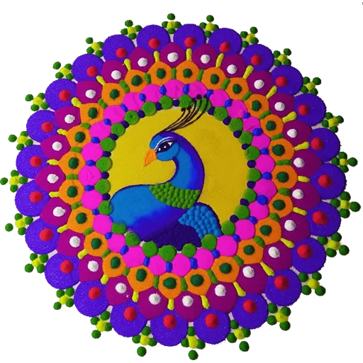 Rangoli ਰੰਗੋਲੀ stiker 🦚