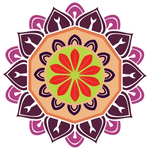Rangoli (alpona) emoji 🎨