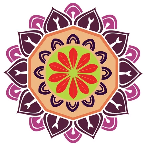 Rangoli (alpona) emoji 🎨