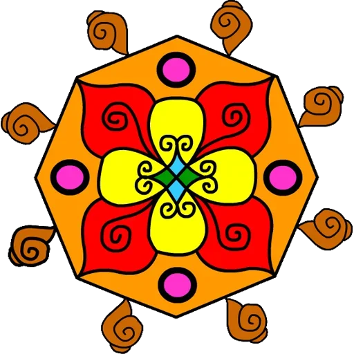 Rangoli (alpona) stiker 🎨