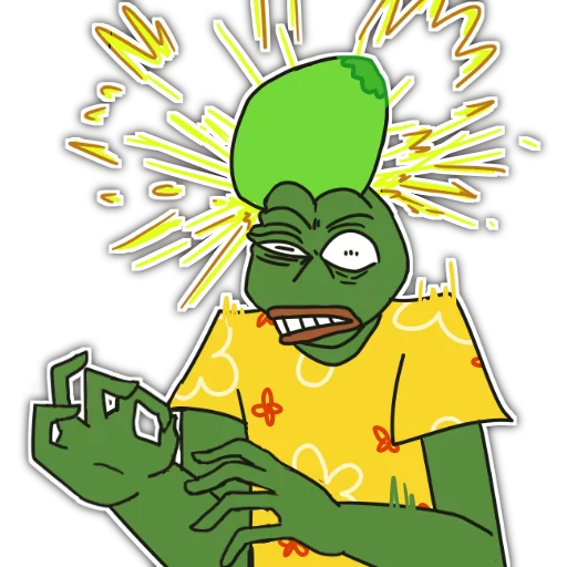 Telegram Sticker «Rare Pepe Party» 😵