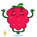 Raspberry  emoji 🧘‍♂