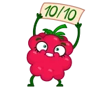 Raspberry  emoji 🔟
