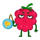 Raspberry  emoji 👎