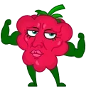 Raspberry  emoji 💪