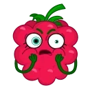 Raspberry  emoji 😳
