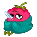 Raspberry  emoji 🤒