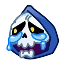 Reaper Skull Emoji stiker 😭
