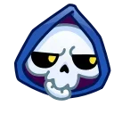 Стікер Reaper Skull Emoji 😒