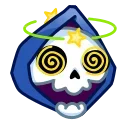Reaper Skull Emoji emoji 😵‍💫