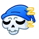 Эмодзи Reaper Skull Emoji 😴