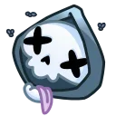 Reaper Skull Emoji stiker 😵