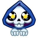 Эмодзи Reaper Skull Emoji 🥺
