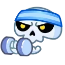 Стікер Reaper Skull Emoji 💪