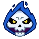 Reaper Skull Emoji stiker 😡