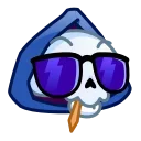 Эмодзи Reaper Skull Emoji 😎
