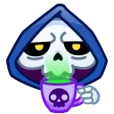 Стікер Reaper Skull Emoji ☕