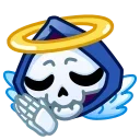 Reaper Skull Emoji stiker 👼